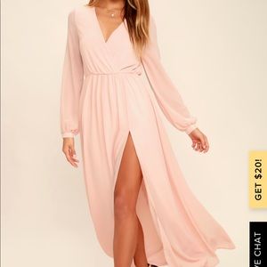 Lulu’s pink/cream formal dress